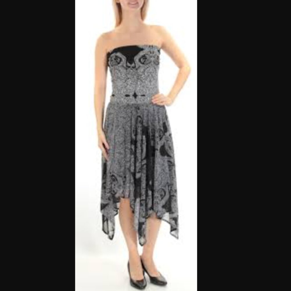 INC Ikat Print Convertible Strapless Dress/Skirt in Size M